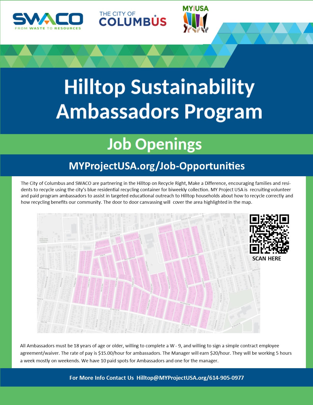 Hilltop Sustainability Program Job opening